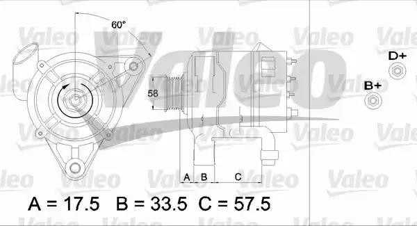 Генератор 437181 VALEO PHC