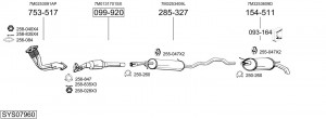 Выпускной трубопровод 387743 BOSAL