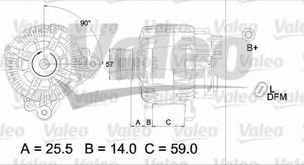 Генератор 437454 VALEO PHC