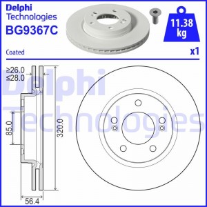 Комплект подшипника ступицы колеса BK1095 DELPHI