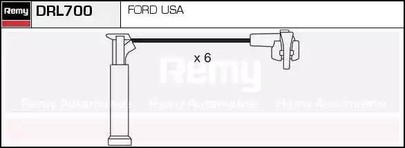 Ккомплект проводов зажигания DRL700 DELCO REMY