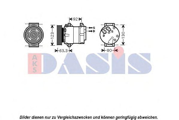 Компрессор, кондиционер 851560N AKS DASIS
