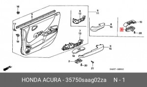 Блок управления стеклоподъемником 35750SAAG02ZA HONDA