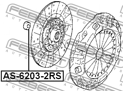 Подшипник AS-6203-2RS FEBEST