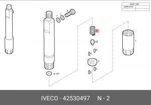 Пружина 42530497 IVECO