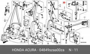 Деталь 04849SZAA00ZA HONDA