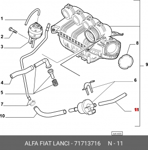 Ремкомплект, распределитель зажигания 71713716 ALFA FIAT LANCIA