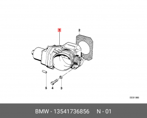 Патрубок дроссельной заслонки 13 54 1 736 856 BMW
