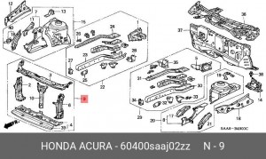 Деталь 60400SAAJ02ZZ HONDA