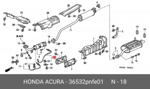 Лямбда-зонд 36532PNFE01 HONDA