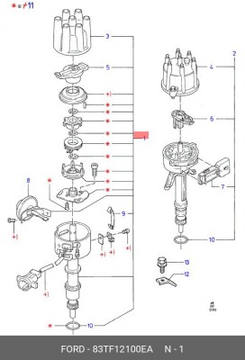 Распределитель зажигания 83TF-12100-EA FORD