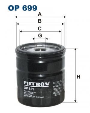 Фильтр масляный двигателя OP699 FILTRON