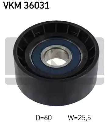 Паразитный / ведущий ролик, поликлиновой ремень VKM36031 SKF