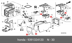 Винт крепления 9391324120 HONDA