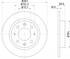 Тормозной диск MDC1409 MINTEX
