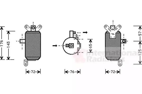 Осушитель, кондиционер 7700D021 VAN WEZEL