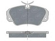 Комплект тормозных колодок, диско SP287 SCT