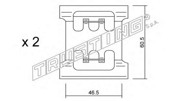 Комплектующие, колодки дискового тормоза KIT064 TRUSTING