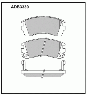 Колодки тормозные дисковые ADB3330 ALLIED NIPPON