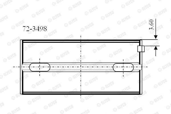 Подшипник 72-3498 GLYCO
