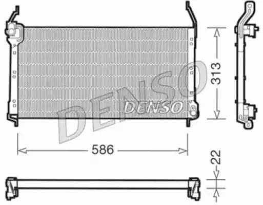 Конденсатор, кондиционер DCN09014 DENSO