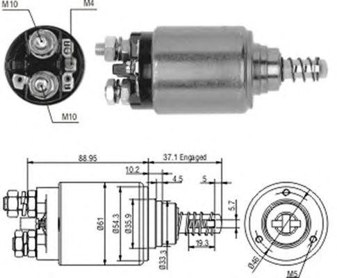 Тяговое реле, стартер 940113050187 MAGNETI MARELLI