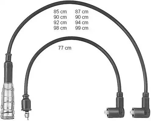 Ккомплект проводов зажигания ZEF406 BERU