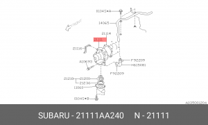 Водяной насос 21111AA240 SUBARU