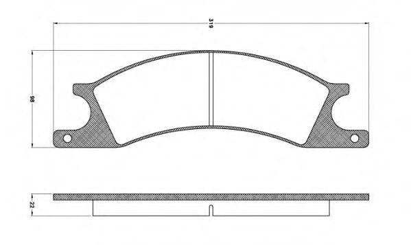 Комплект тормозных колодок, диско JCA1024 REMSA