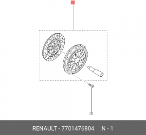 Сцепление (комплект) 7701476804 RENAULT