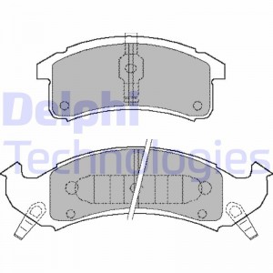 Комплект тормозных колодок, диско LP897 DELPHI