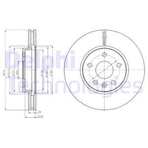 Диск тормозной BG4191 DELPHI