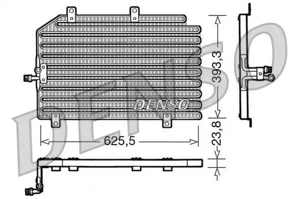Конденсатор, кондиционер DCN01022 DENSO