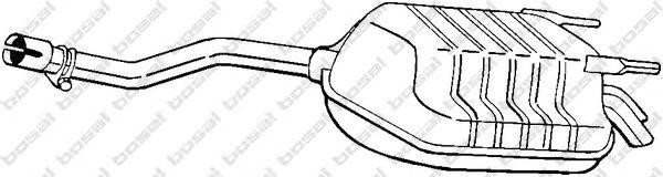 Глушитель выхлопных газов конечный 279729 BOSAL