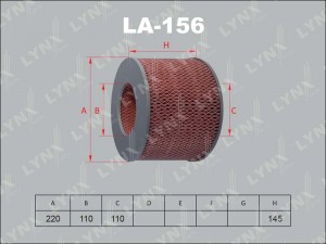Фильтр воздушный LA-156 LYNXAUTO