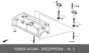 Кольцо уплотнительное 30522PFE004 HONDA