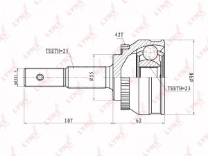 ШРУС CO-5738A LYNXAUTO