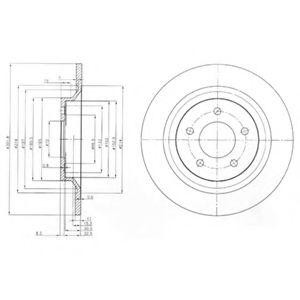 Тормозной диск BG4026 DELPHI