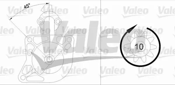 Стартер 455605 VALEO PHC
