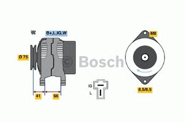 Генератор 0124110008 BOSCH