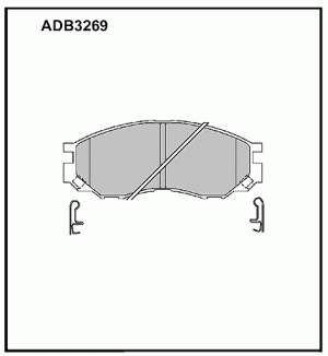 Колодки тормозные дисковые ADB3269 ALLIED NIPPON