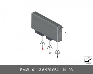 Разъем жгута проводов 61136920064 BMW