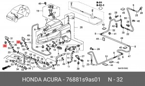 Деталь 76881S9AS01 HONDA