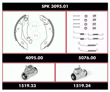 Комплект тормозных колодок SPK309501 REMSA