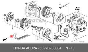 Ремень приводной 38920-RB0-004 HONDA