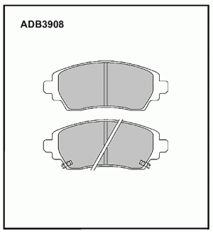 Колодки тормозные дисковые ADB3908 ALLIED NIPPON