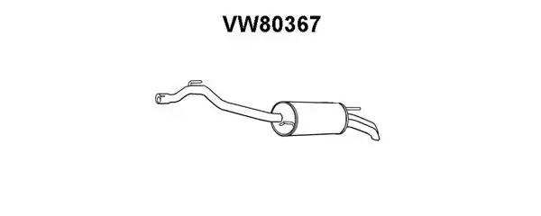 Глушитель выхлопных газов конечный VW80367 VENEPORTE
