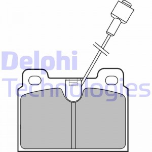 Комплект тормозных колодок, диско LP306 DELPHI