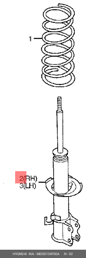 Деталь MD00134700A HYUNDAI KIA