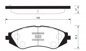 Колодки тормозные дисковые SP1077 SANGSIN